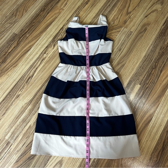 B. Darlin Orange Women’s Dress Fit & Flare stripe Sun Dress Juniors Size 1/2 - Picture 3 of 6